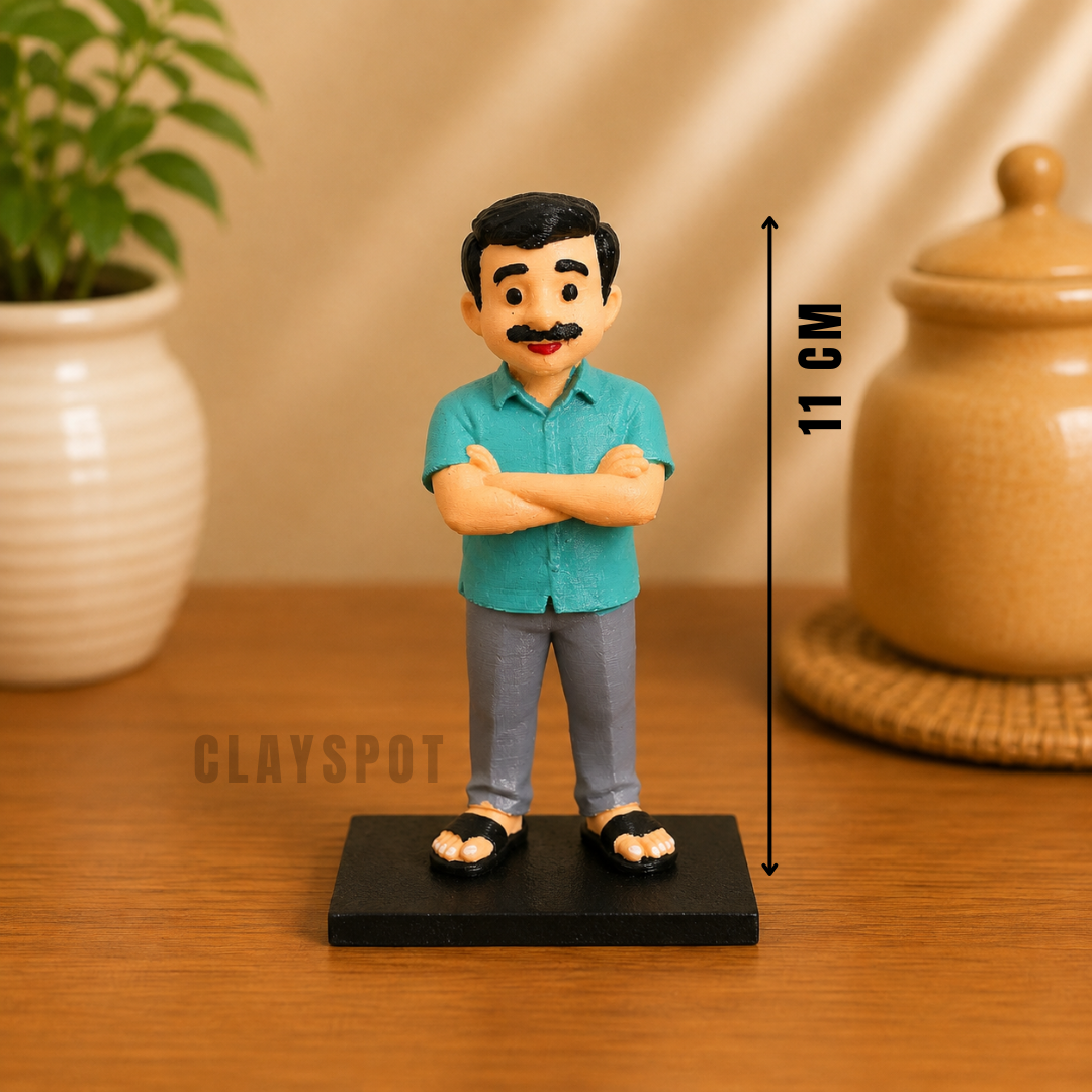 Miniature Casual Man Figurine