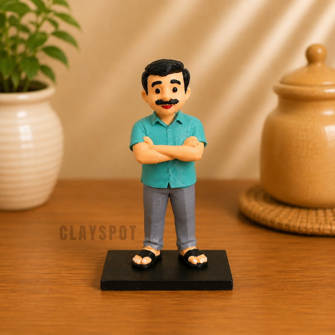 Miniature Casual Man Figurine
