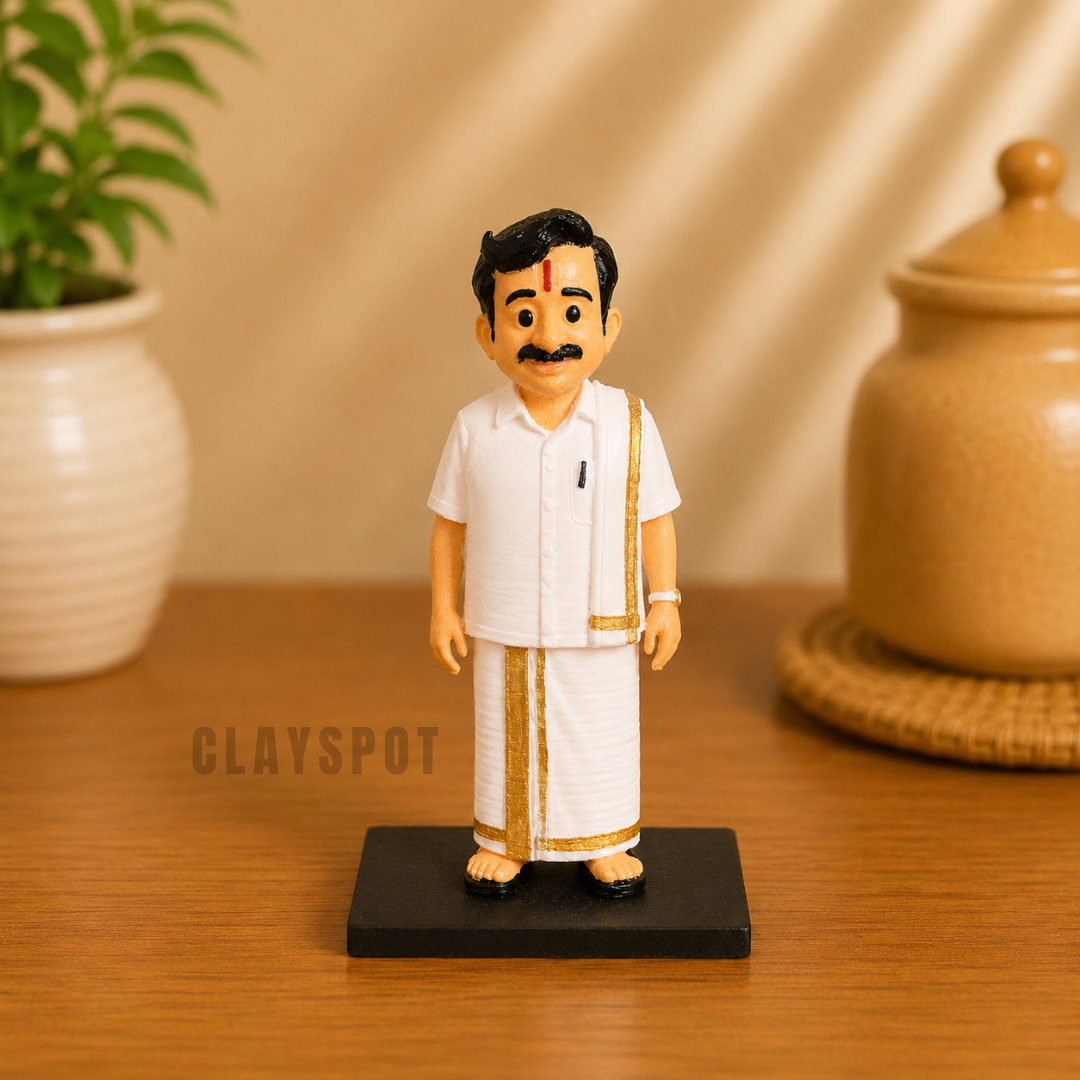Traditional South Indian Gentleman Figurine