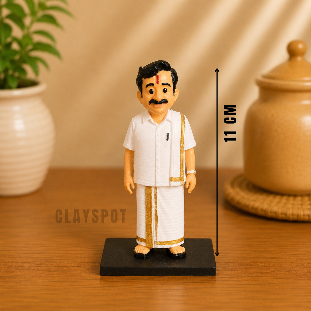 Traditional South Indian Gentleman Figurine