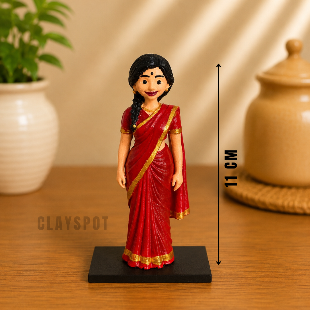 Traditional Miniature Woman Figurine