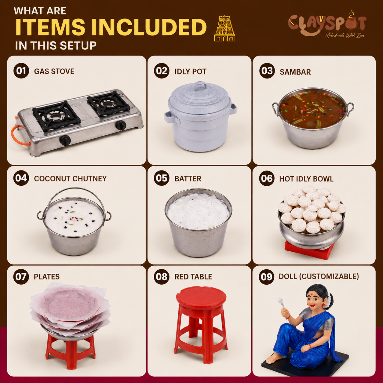 Miniature Idly Kadai