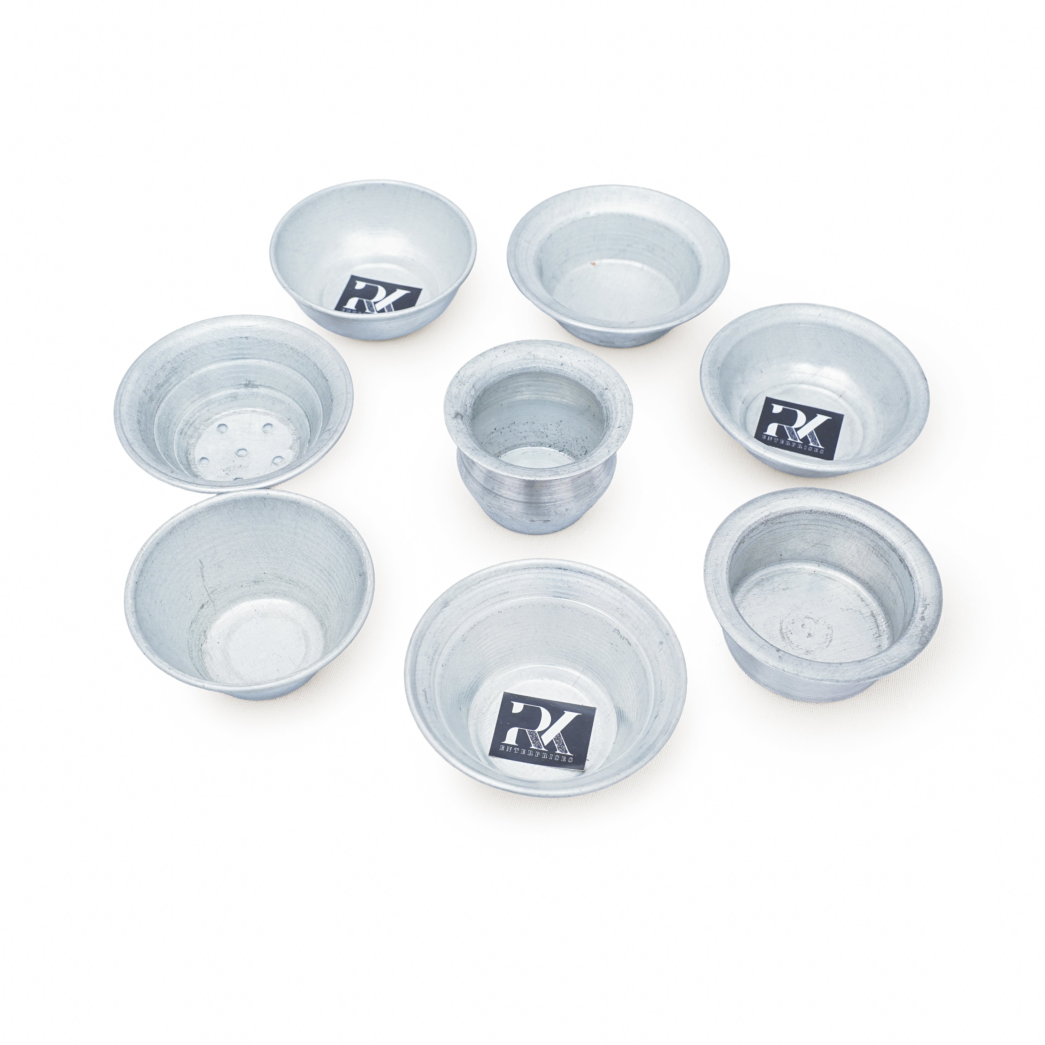 Aluminium Pots - Set of 8