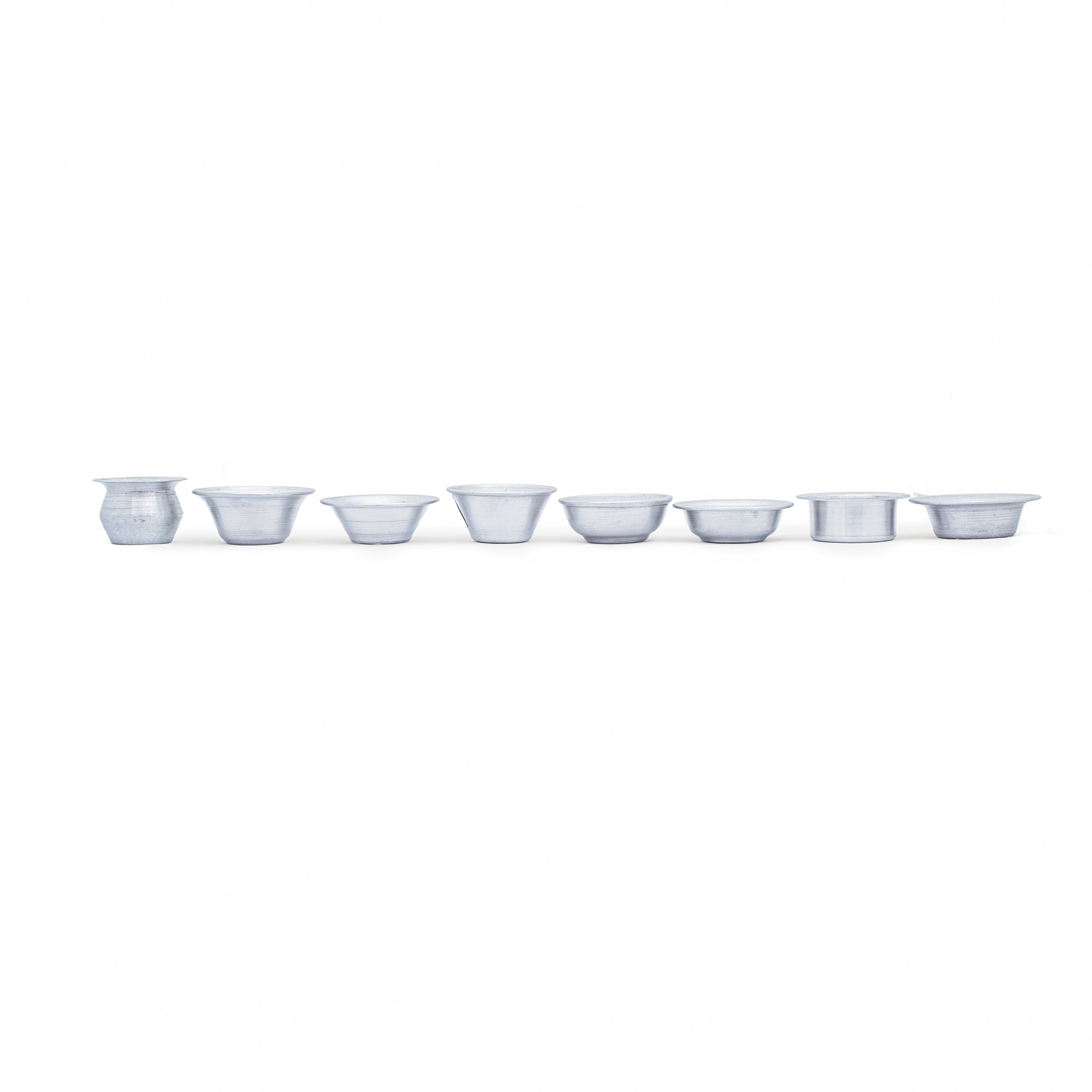 Aluminium Pots - Set of 8