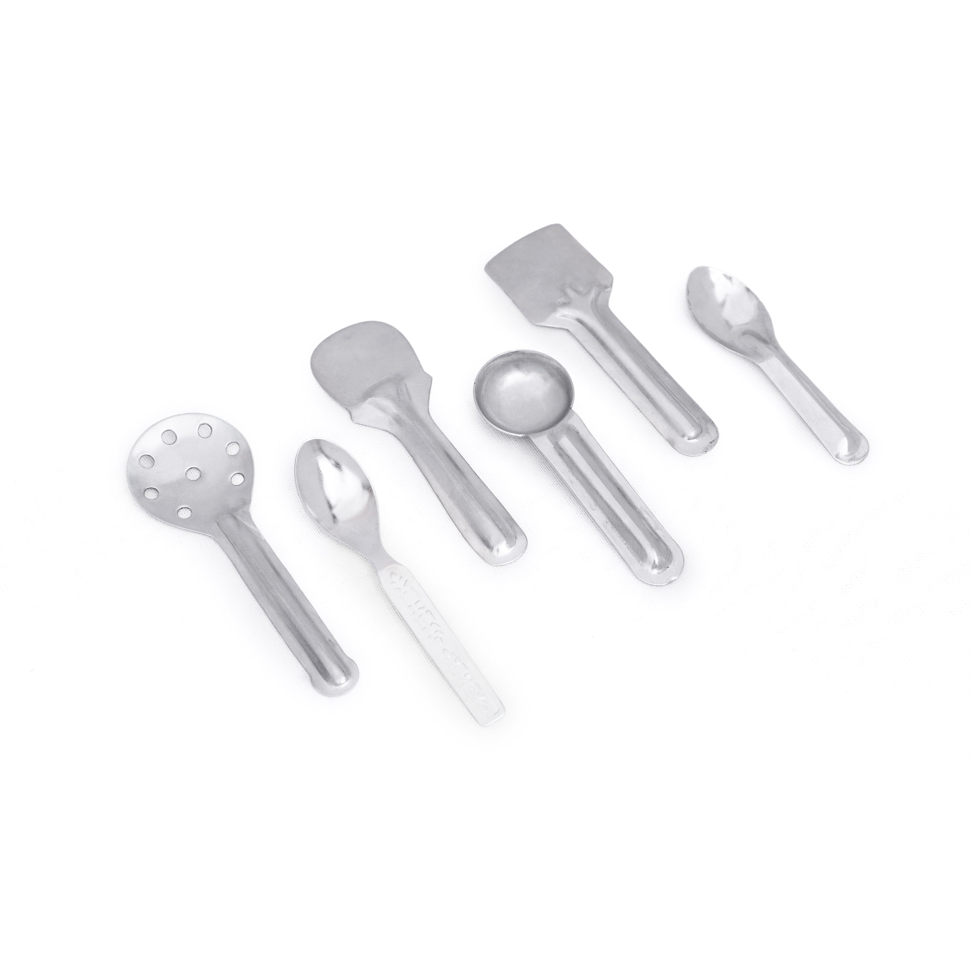 Miniature Steel Spoon - Set of 6