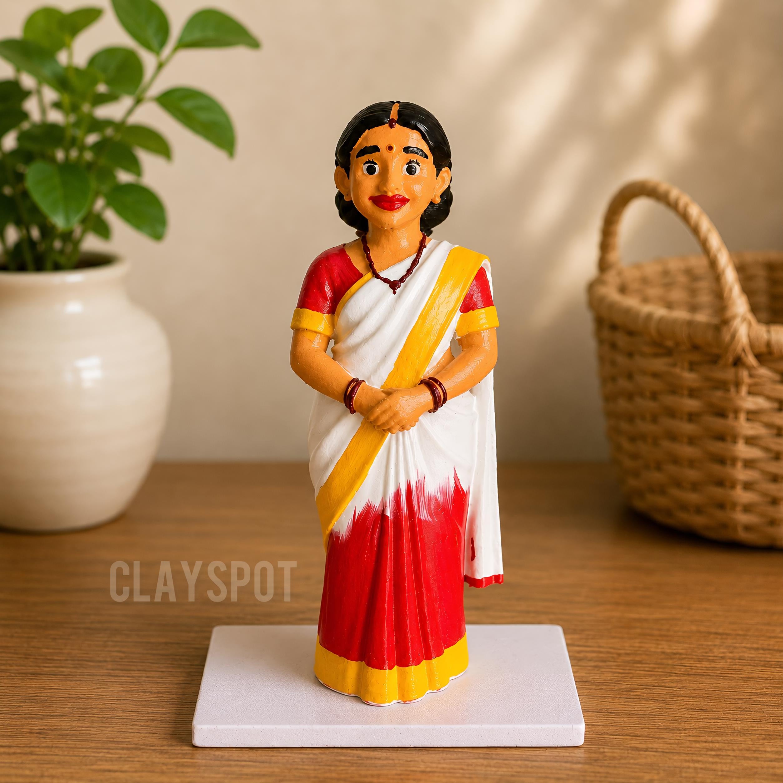 Miniature Village Lady Figurine