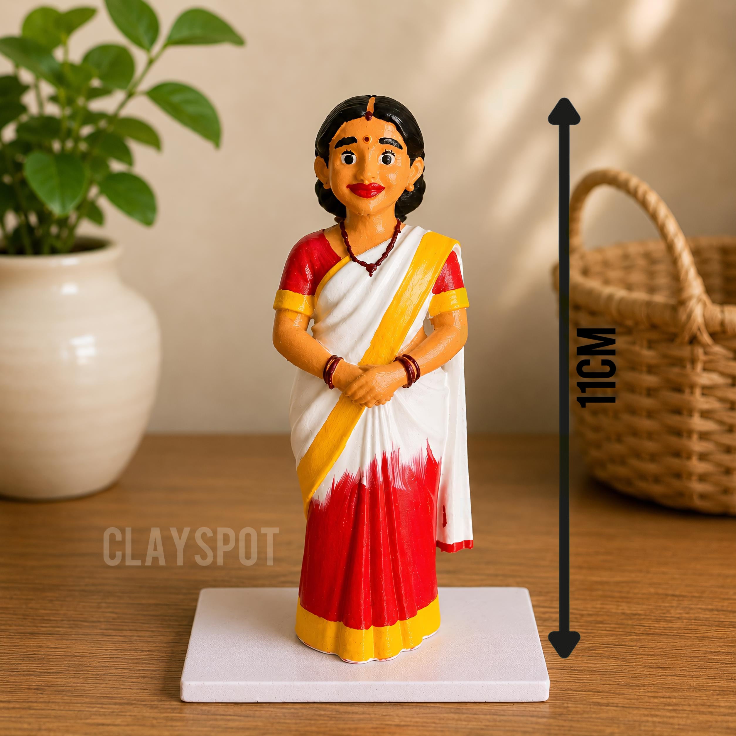 Miniature Village Lady Figurine