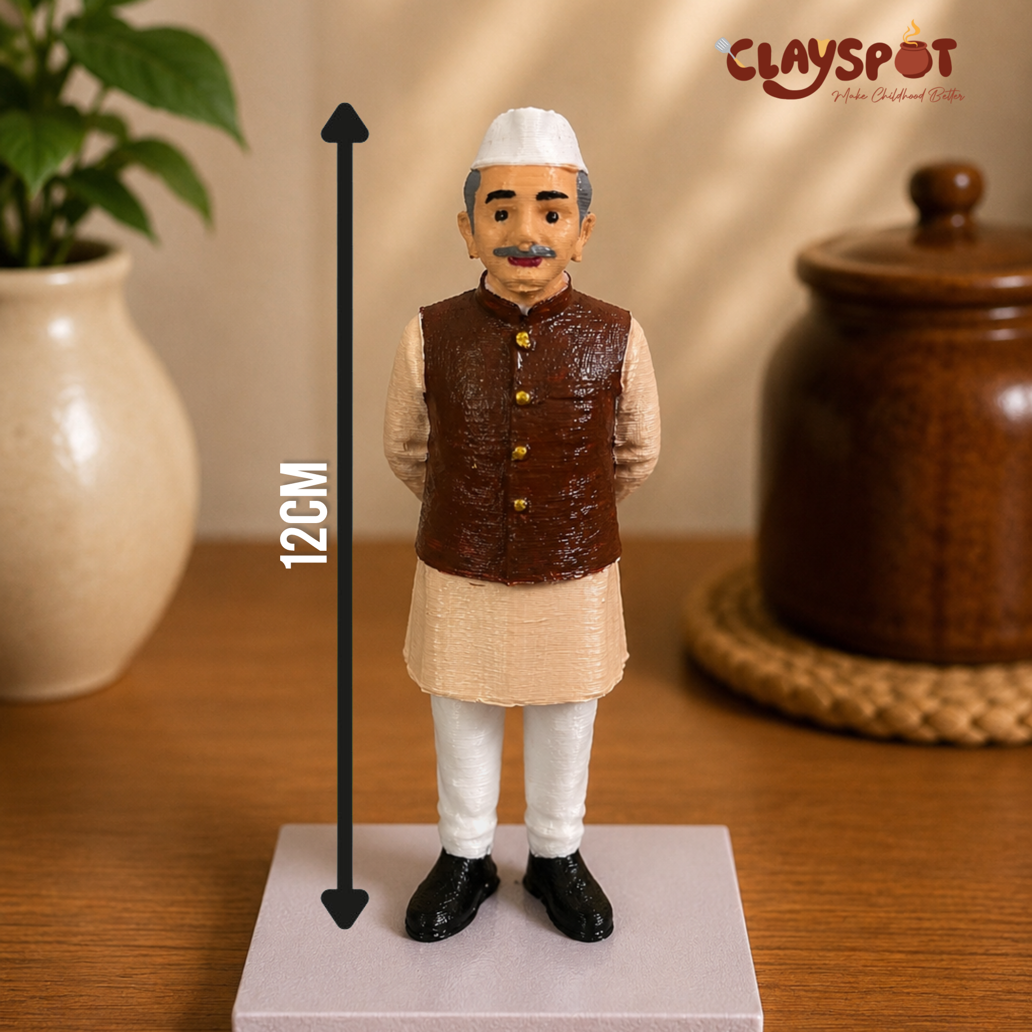 Miniature Lal Bahadur Shastri Figurine