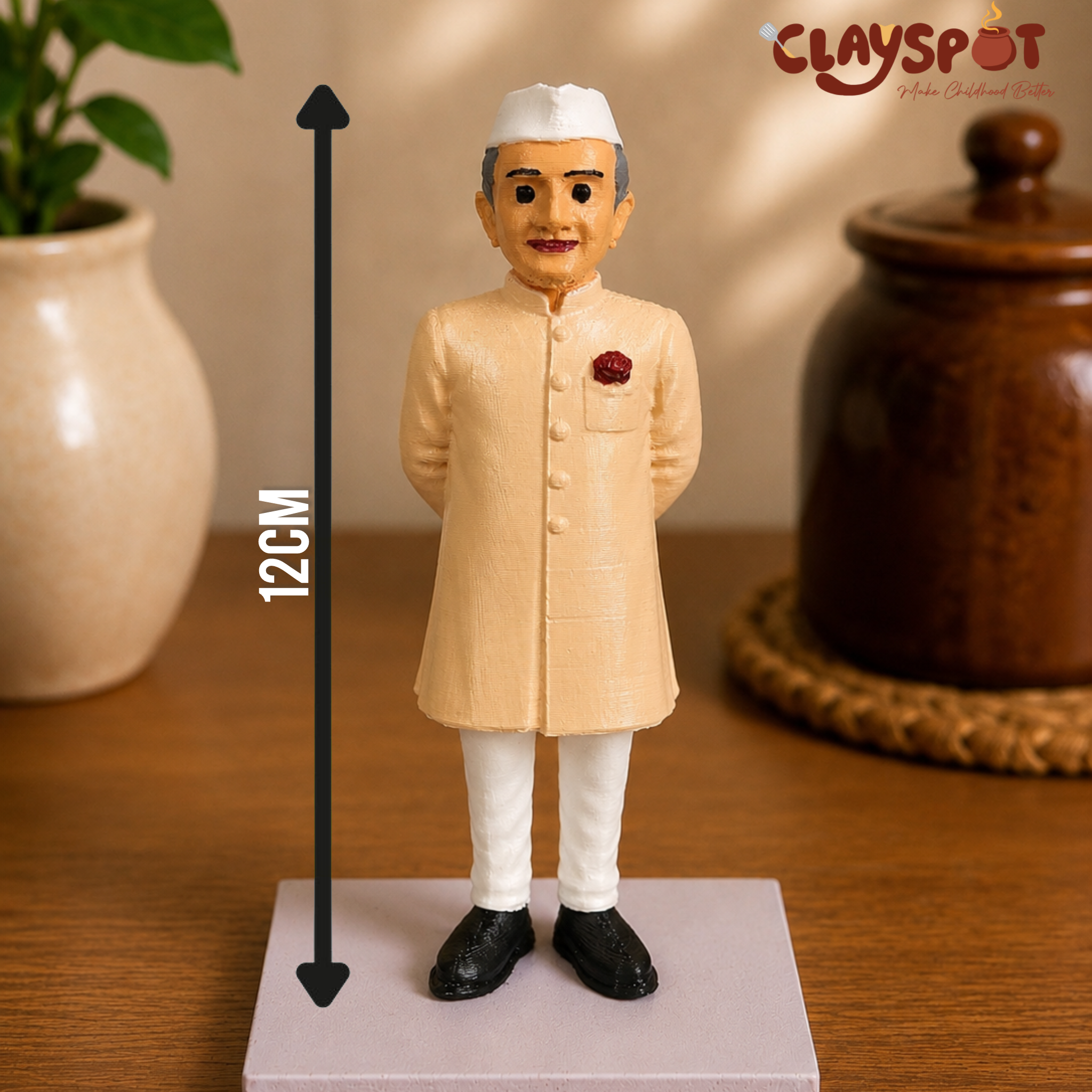 Miniature Jawaharlal Nehru Figurine