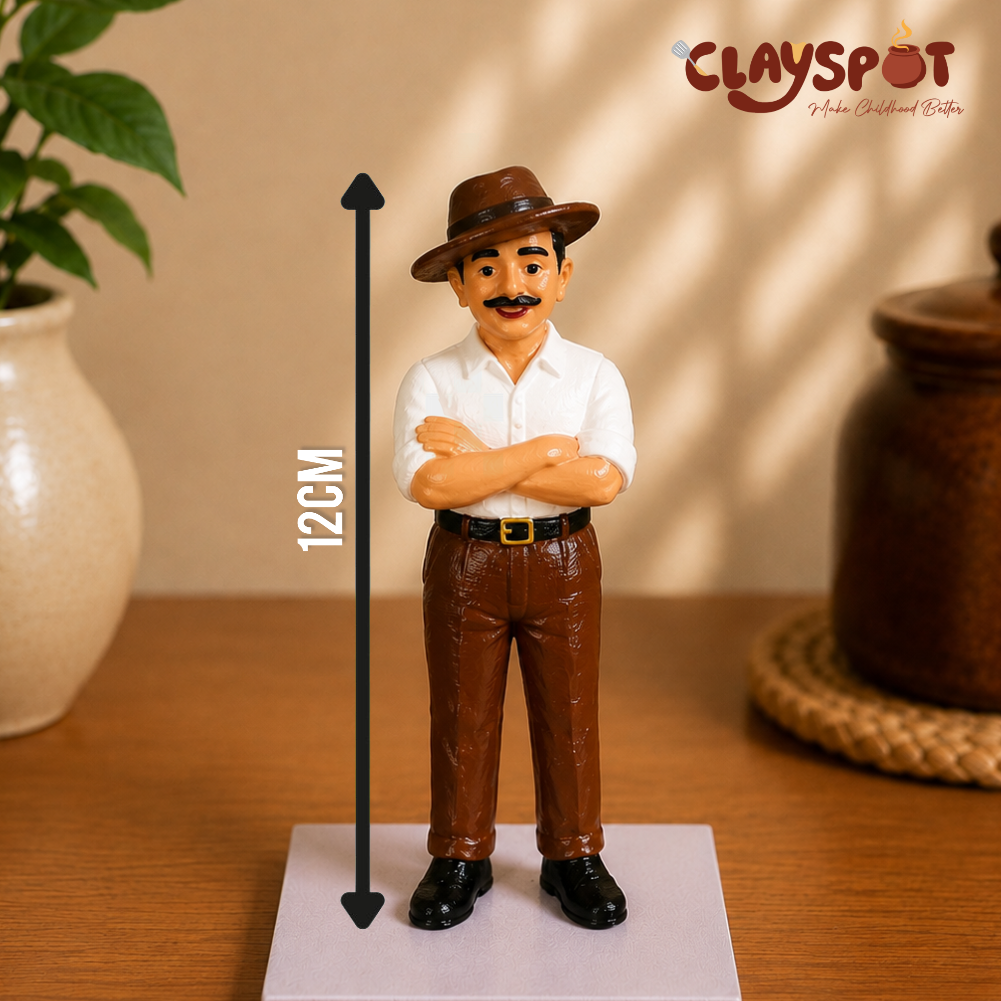 Miniature Bhagat Singh Figurine