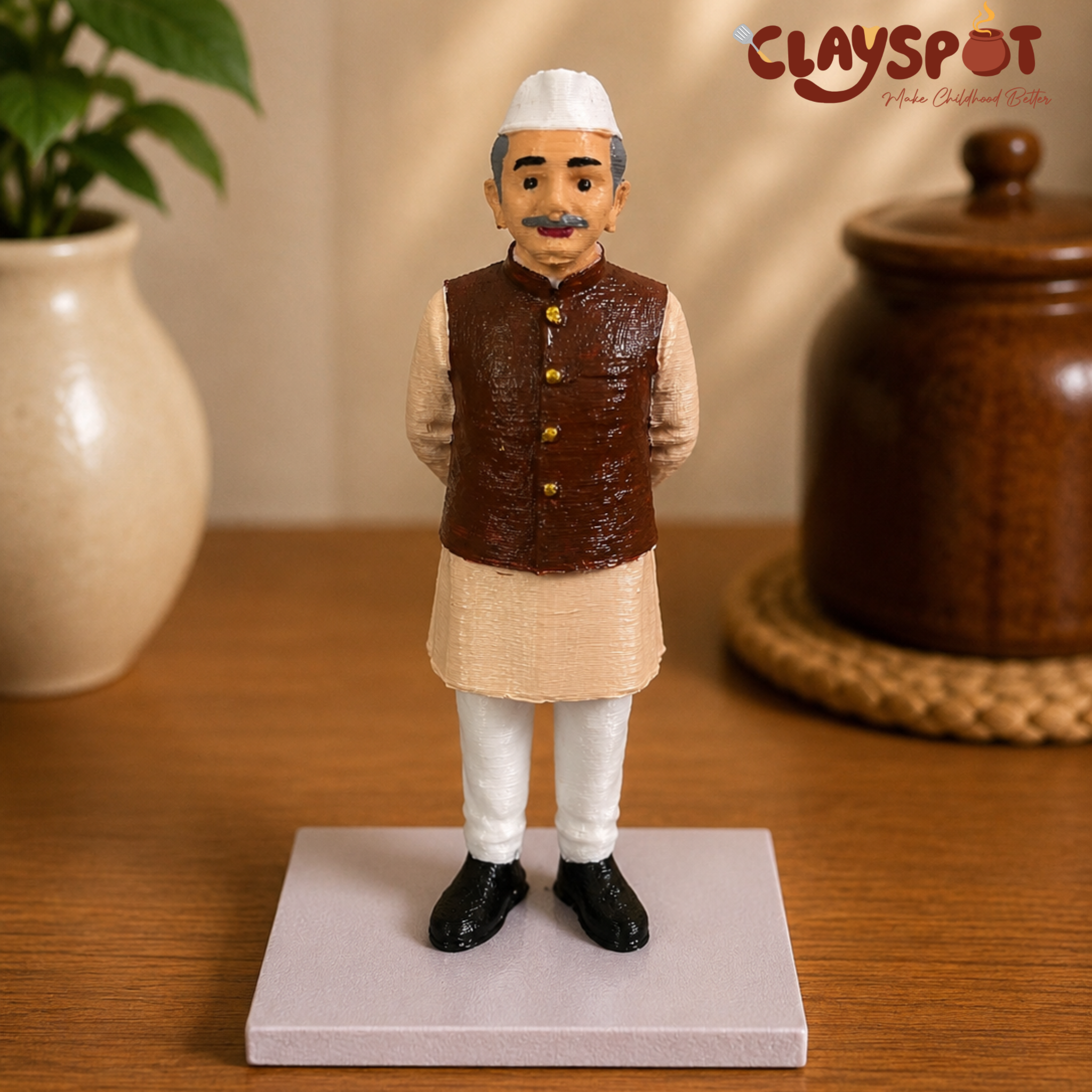 Miniature Lal Bahadur Shastri Figurine