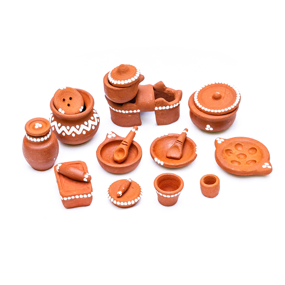 20 PIECES MINIATURE KITCHEN SET (HANDCRAFTED)