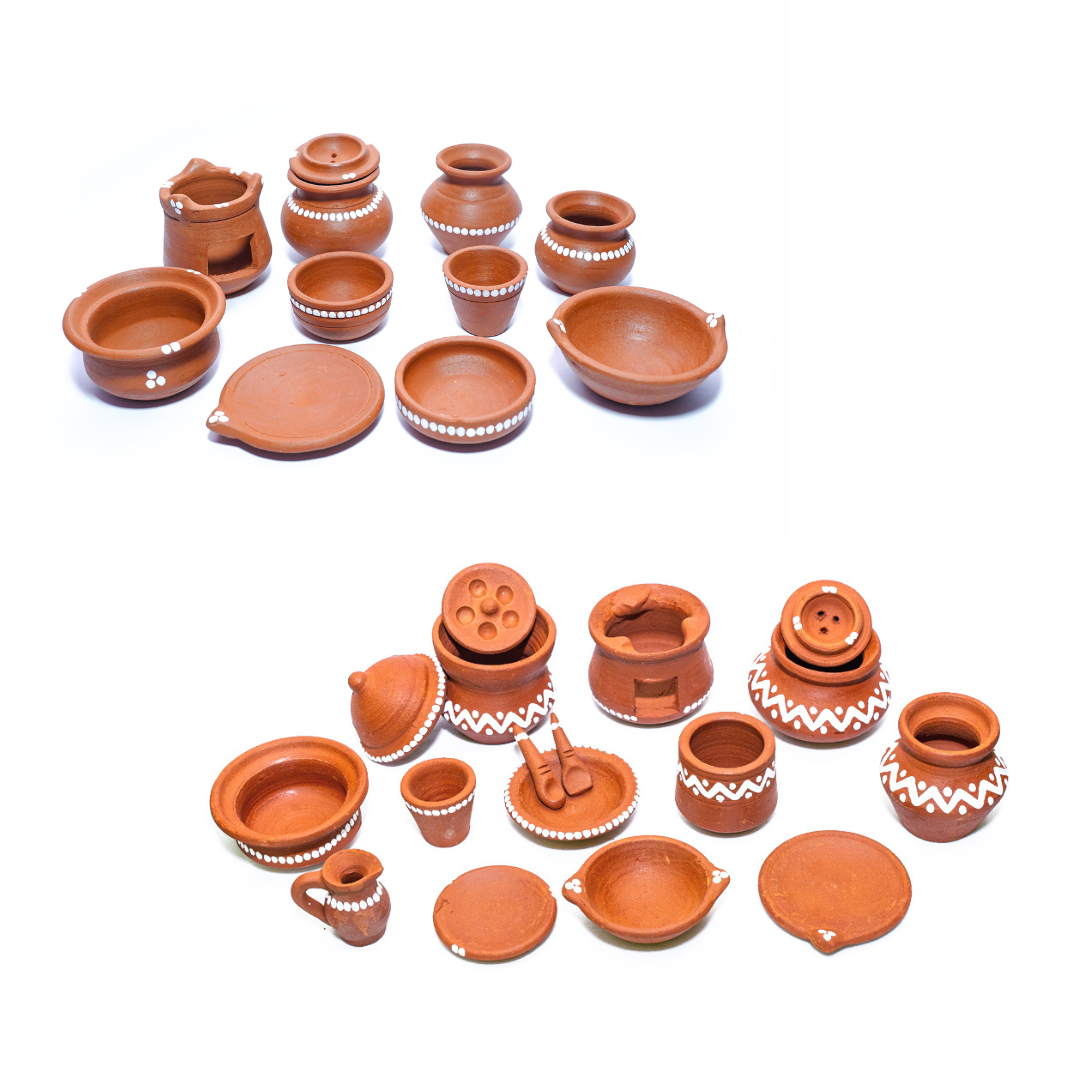 Miniature Clay Combo Kitchen Set