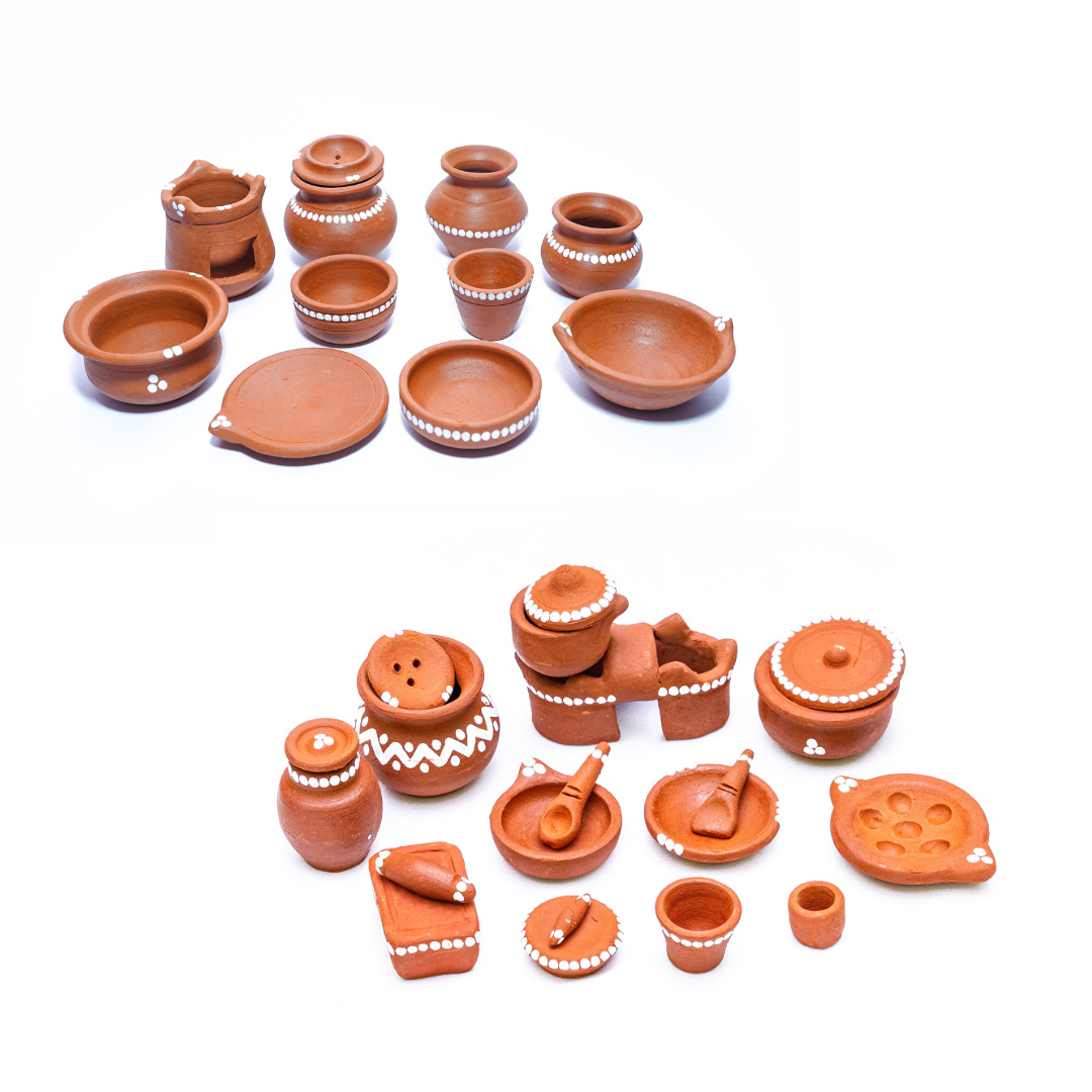 Miniature Clay Combo Kitchen Set