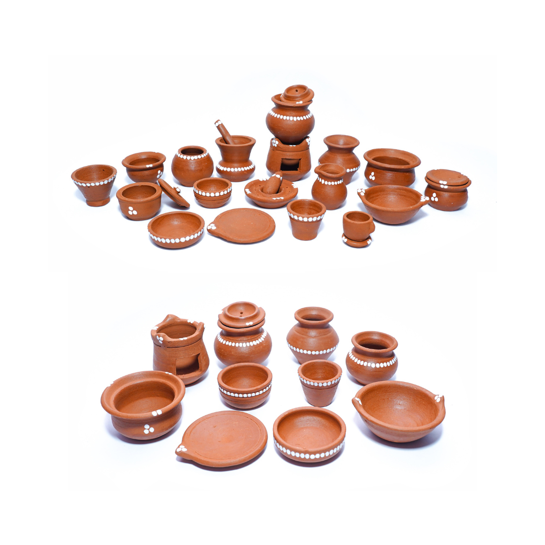 Miniature Clay Combo Kitchen Set